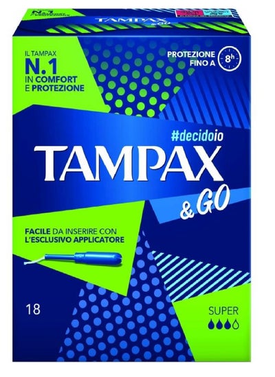 Buy Tampax & Go Super 18 Pieces in UAE