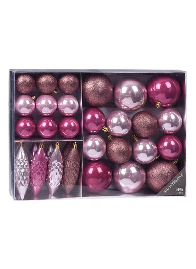 اشتري Christmas 31-Piece Hanging Decoration Set, Fushcia Pink في الامارات