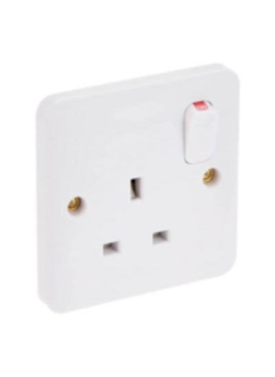 Buy KNP UK Standard 13A Switch Socket Single Socket is a fundamental electrical accessory designed for standard domestic and commercial use in the United Kingdom. in UAE