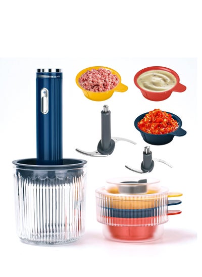 Buy Meat Mincer，Meat Grinder Electric, meat Grinder Food Grade Mini Electric Food Chopper 70w, for Baby Food, Meat, Onion, Vegetables in UAE