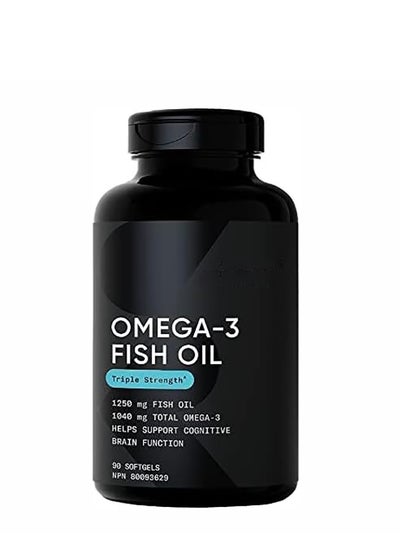 Buy Omega 3 Maintenance of Normal Heart and Brain Function Pure Fish Oil 1250 mg in Saudi Arabia