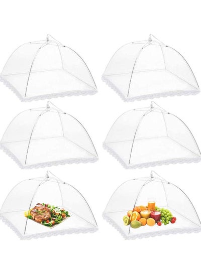 Buy Pop-Up Mesh Food Cover, Screen Covers Umbrella Tent, Reusable and Collapsible Cover Net Keep Out Outdoor Flies, Bugs, Mosquitos, Picnics, BBQ Nets in UAE