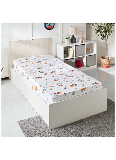 Buy Snoopy Single Fitted Sheet 90x200 cm in UAE