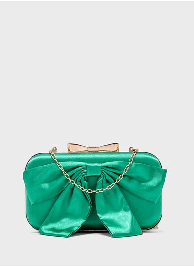 اشتري Satin Bow Clutch Bag في الامارات