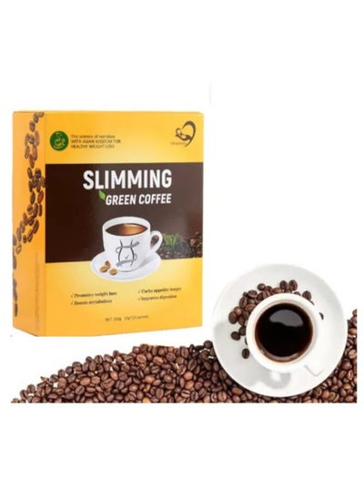 Buy Instant Slimming Green Coffee Weight Loss for slim, Natural Diet Beauty life slimming green coffee for weight loss 20 sachets in Saudi Arabia