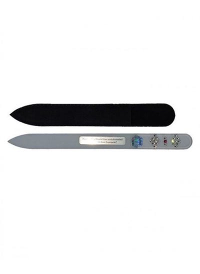 Buy Nippes transparent tall glass nail file in Saudi Arabia