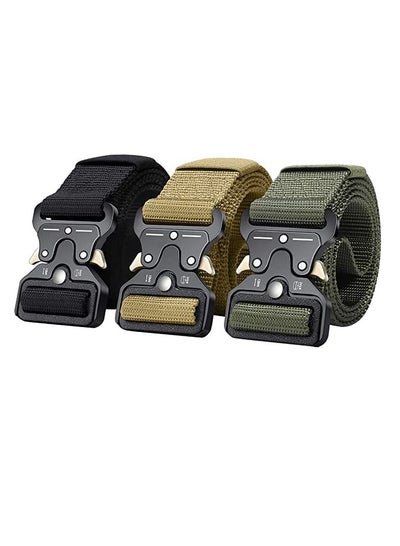 3 Piece Men's Tactical Belts Military Style Belts Men's Casual Belts ...