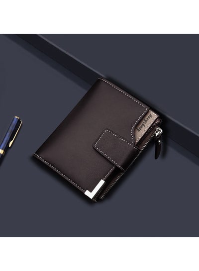 اشتري New Vertical Multi-Functional Fashion Card Bag With Zipper Buckle Wallet في الامارات