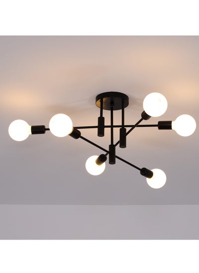 Buy Mid Century Sputnik Chandelier Modern Ceiling Lighting 6 Lights Adjustable Industrial Mount Pendant Light Fixture For Kitchen Living Dining Room Bedroom Foyer in Saudi Arabia