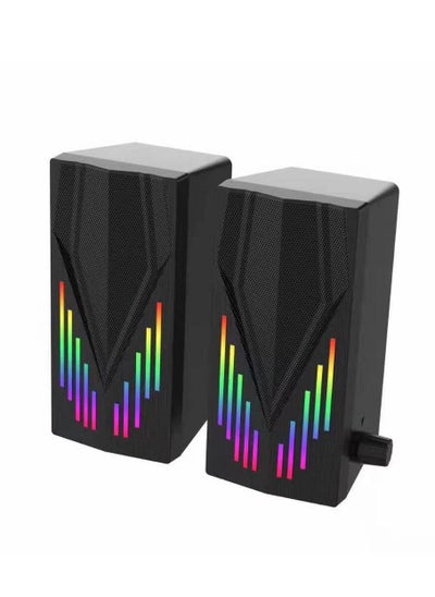 اشتري GAMMA GT-318 سماعة الألعاب RGB USB للكمبيوتر الشخصي مع الأضواء المتغيره في مصر