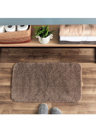 Buy Leah Microfibre Antiskid Bath Mat 80 x 50 cm in Saudi Arabia