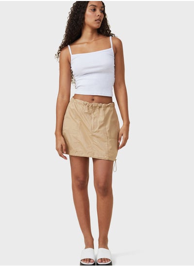 Buy Pocket Detail Mini Skirt in UAE