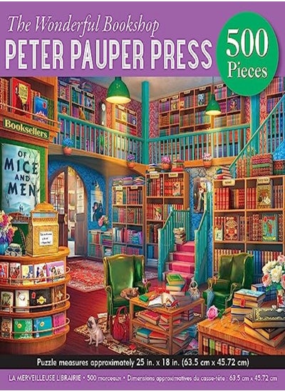 Buy The Wonderful Bookshop 500Piece Puzzle by Peter Pauper Press Paperback in UAE