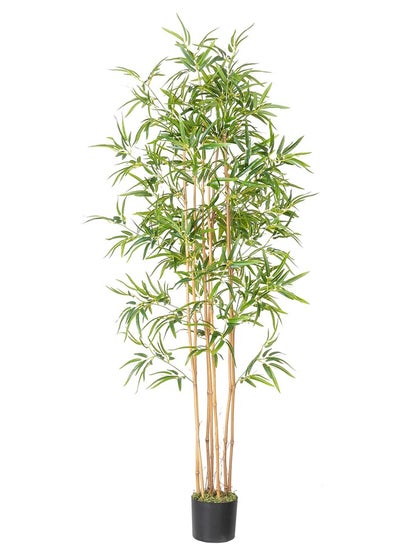 Buy Artificial Bamboo Tree, Faux Bamboo Plant, Real Touch Technology, Artificial Plant with 7 Trunks, Ideal for Home Office Indoor Decoration in Saudi Arabia