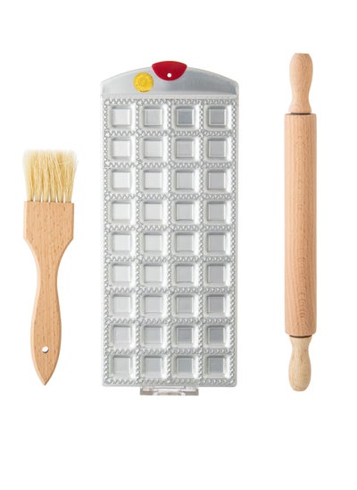 Buy Pastry Mold Set With Rolling Pin And Brush in Saudi Arabia