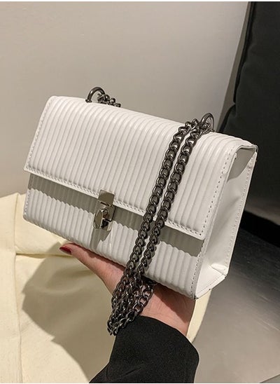 Buy Crossbody Bags for Women Small Handbags PU Leather Shoulder Bag Ladies Purse Evening Bag Quilted Satchels with Chain Strap in Saudi Arabia