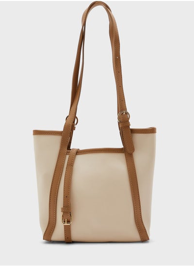 Buy Two Tone Tote Handbag in UAE