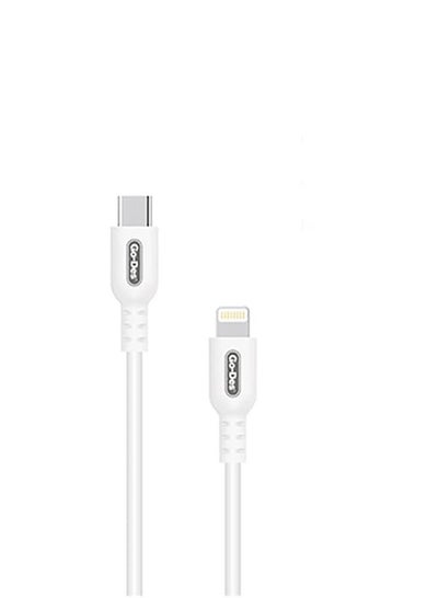 Buy Go-Des Type-C to Lightning Cable 18W High Power 1M Length Fast Charging & Data Transfer in UAE