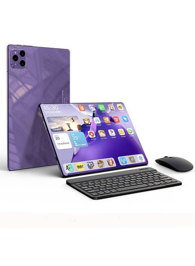 Buy 14-inch 4k high-definition full screen 5G full network student learning game tablet Purple in Saudi Arabia