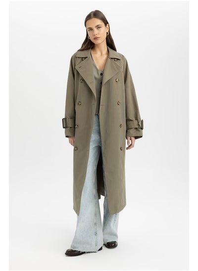 Buy Woman Regular Fit W/O Hoodie Trenchcoat in Egypt