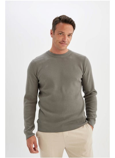 Buy Man Tricot Standart Fit Crew Neck Long Sleeve Pullover in Egypt