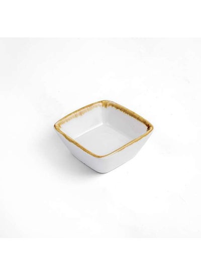 اشتري Porcelain Ivory H232Mocha 7x7 cm Square Dish في الامارات