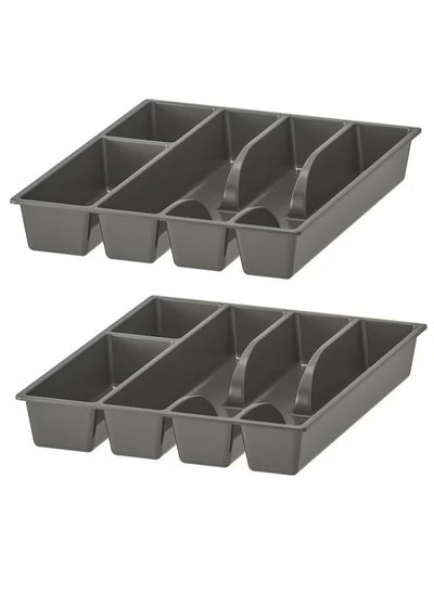 اشتري Plastic Cutlery tray 31x26cm Pack of 2 Pieces في الامارات