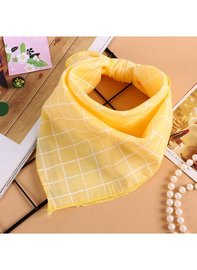 Buy Korean Fashion Kids Cotton Bandana ScarfYellow Yellow in Saudi Arabia