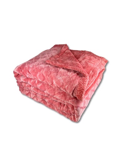 اشتري Sherpa Bed Blanket King Size Twin Plush Throw Blanket Fleece Reversible Flannel Blanket - Warm and Plush Travel Blanket for Bed Sofa Travel Couch في الامارات