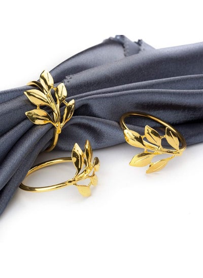 اشتري 6Set Gold Napkin Rings Round Holders في السعودية