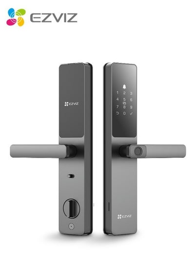 Buy EZVIZ Smart Lock DL05, 7-in-1 Keyless Entry Door Lock, Fingerprint Access, Secure Keyless Entry,Instant Alerts, Weather-Resistant, Child Safety, Installation for First 1000 Customers(6068Mortise) in UAE