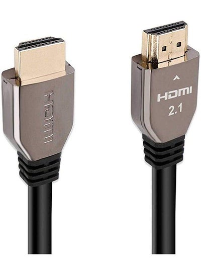 اشتري Promate HDMI 2.1 Cable, Premium High-Speed 48Gbps 8K HDMI to HDMI Cord with Dynamic HDR, Enhanced Audio Return, 2m Tangle-Free Cord and 3D Video Support for HDTV, Apple, PlayStation, ProLink8k-200 في مصر
