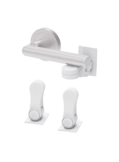 Buy High Quality 2-Pack Child Safety Door Lever Locks Prevent Toddlers from Opening Doors Adults One-Handed Simple Baby Safety Equipment Safety Locks in Saudi Arabia