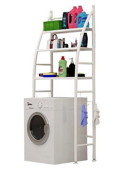 Buy 3-Shelf Washing Machine Storage Rack White 175 X 47 X 68 cm in Saudi Arabia