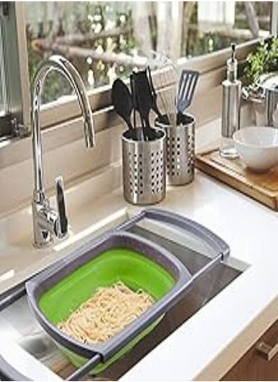 اشتري Silicone Collapsible Sink Strainer Collapsible Collapsible Strainer with Large Coloured Basket for Food Drainage - PRIME SHOP في مصر