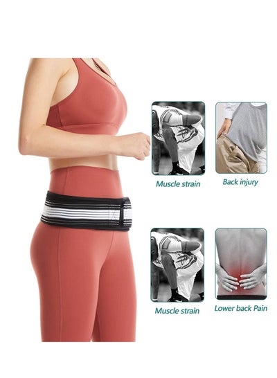 Buy Sacroiliac SI Joint Hip Belt Lower Back Support Brace Hip Braces for Hip Pain Alleviate Sciatic Anti-Slip Sacroiliac Belt Pilling-Resistant Pelvic Belt for Men Women in Saudi Arabia