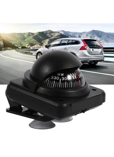 اشتري Car Compass, Multifunction Marine Navigation, Car Boat Marine Navigation Camping Compass Mount Dashboard Digital for Car Vehicle Sea Marine Boat Ship Outdoor Trip في الامارات