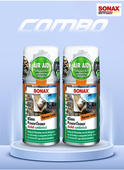 Buy Sonax 100ML Air Aid Symbiotic Car Ac Cleaner, Vehicle Interior Cleaner 2 PCS in Saudi Arabia