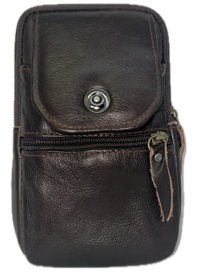 Buy Men's Mobile Leather Case, Brown in Egypt