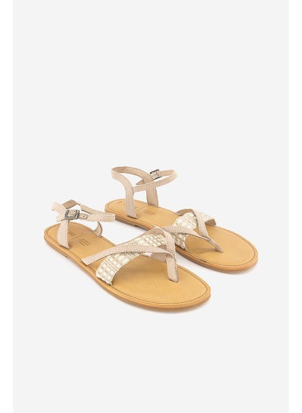 اشتري Women Lexie Novelty Canvas Sandal, Light Grey في الامارات