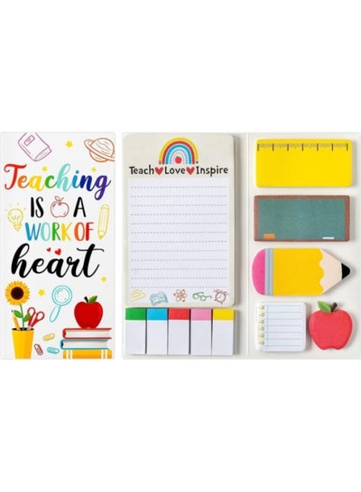 Buy 550-Piece Self Sticky Notes Set Multicolour Cartoon Post-It Sticky Message Notebook Cartoon Series Sticky Notes Memo Pads for Teacher Students Gifts School Office Supplies in Saudi Arabia