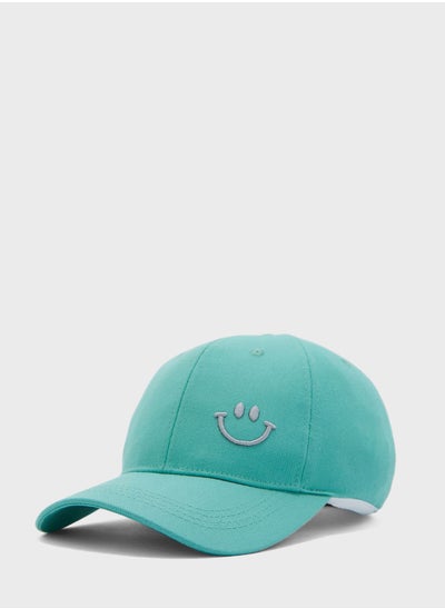 Buy Smiley Emoji Curve Peak Cap in UAE