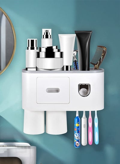Automatic Wall Mounted Toothpaste Dispenser And Toothbrush Holder With ...