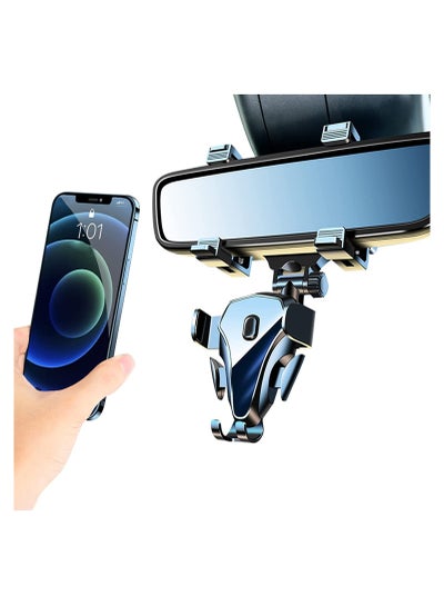 Buy Car Phone Mount, Multifunctional Rear View Mirror Holder, Stable Adjustable Compatible with All Smart Phones, Upgraded Navigation Holder in UAE