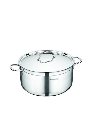 اشتري Alfa Stainless Steel Casserole Pot 5.5 l في السعودية