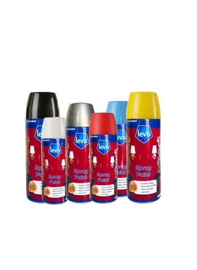 اشتري Levis Spray Paint All Purpose Metal Plastic Furniture 1 PC 380 ML Beige RAL 1001 في الامارات