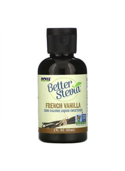 Buy NOW Foods, Better Stevia, Zero-Calorie Liquid Sweetener, French Vanilla, 2 fl oz (59 ml) in UAE