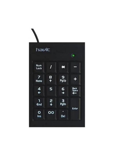 Buy Havit HV-NK01 Numeric Keypad 19 Keys - Black in UAE