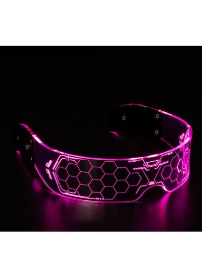 Buy LED Colourful Luminescent Bar Disco Party Science Fiction Glasses in UAE