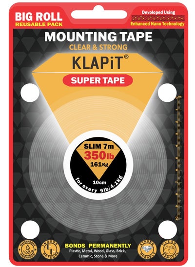 KLAPiT Super Tape Double Sided Mounting Tape Heavy Duty With Enhanced ...